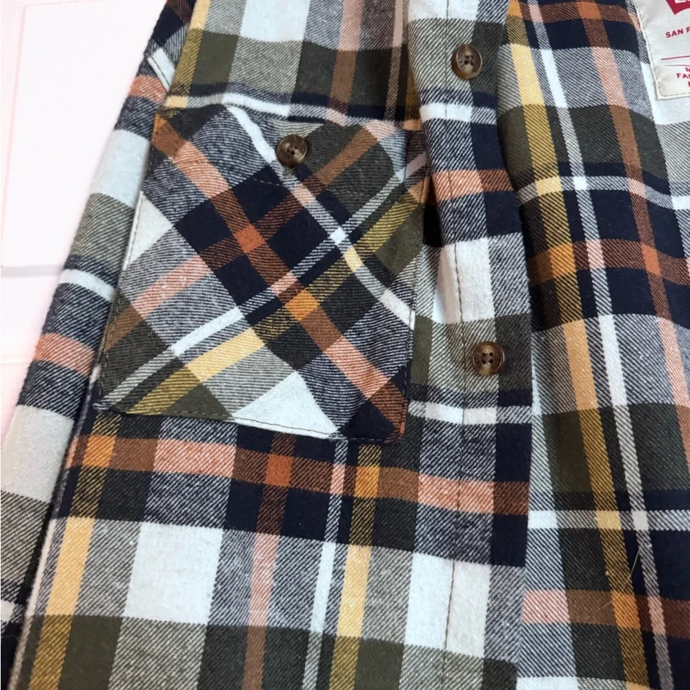 Boys 14-16 XL Levi's Multicolor Plaid Shirt with hood